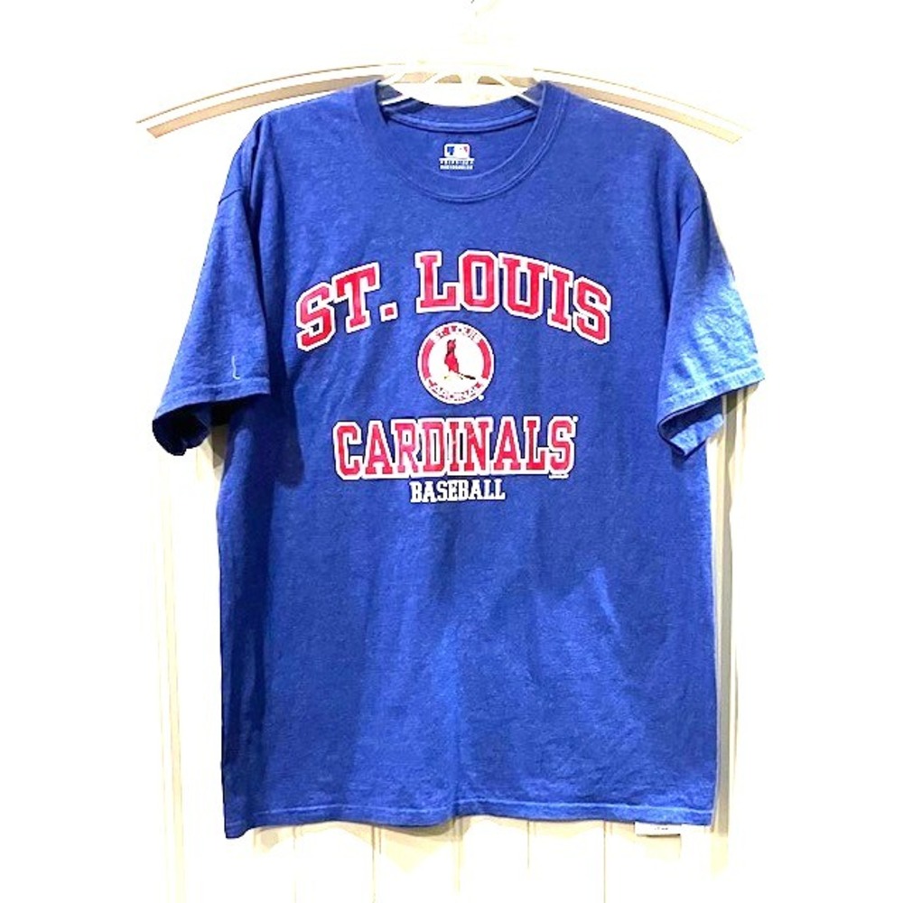St.‎ Louis Cardinals T-shirt Adult Large Blue Short Sleeve Pullover
